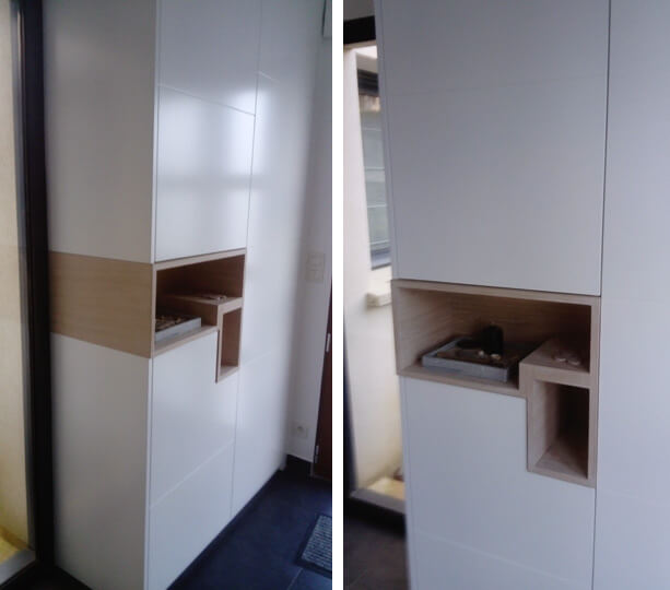 Meuble réalisé pour une entrée par SG Intérieur