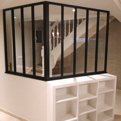 Cloison style verrière